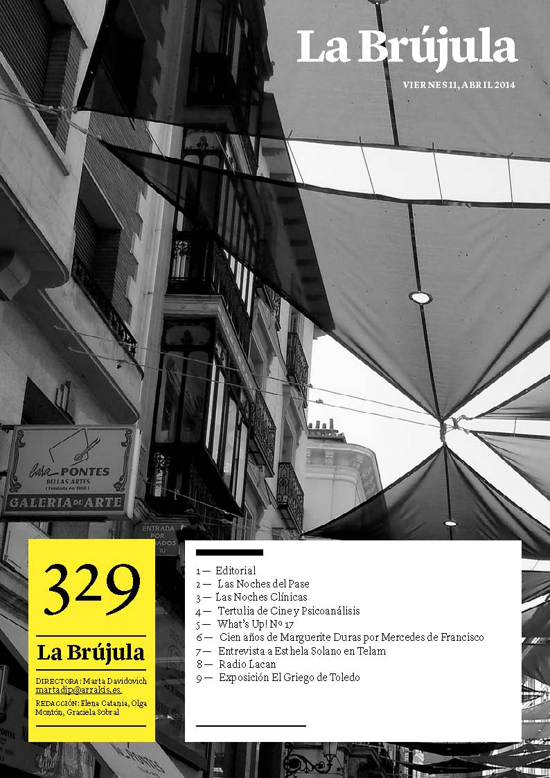 Portada de La Brújula, Revista Digital de la Escuela Lacaniana de Psicoanálisis ELP Comunidad de Madrid