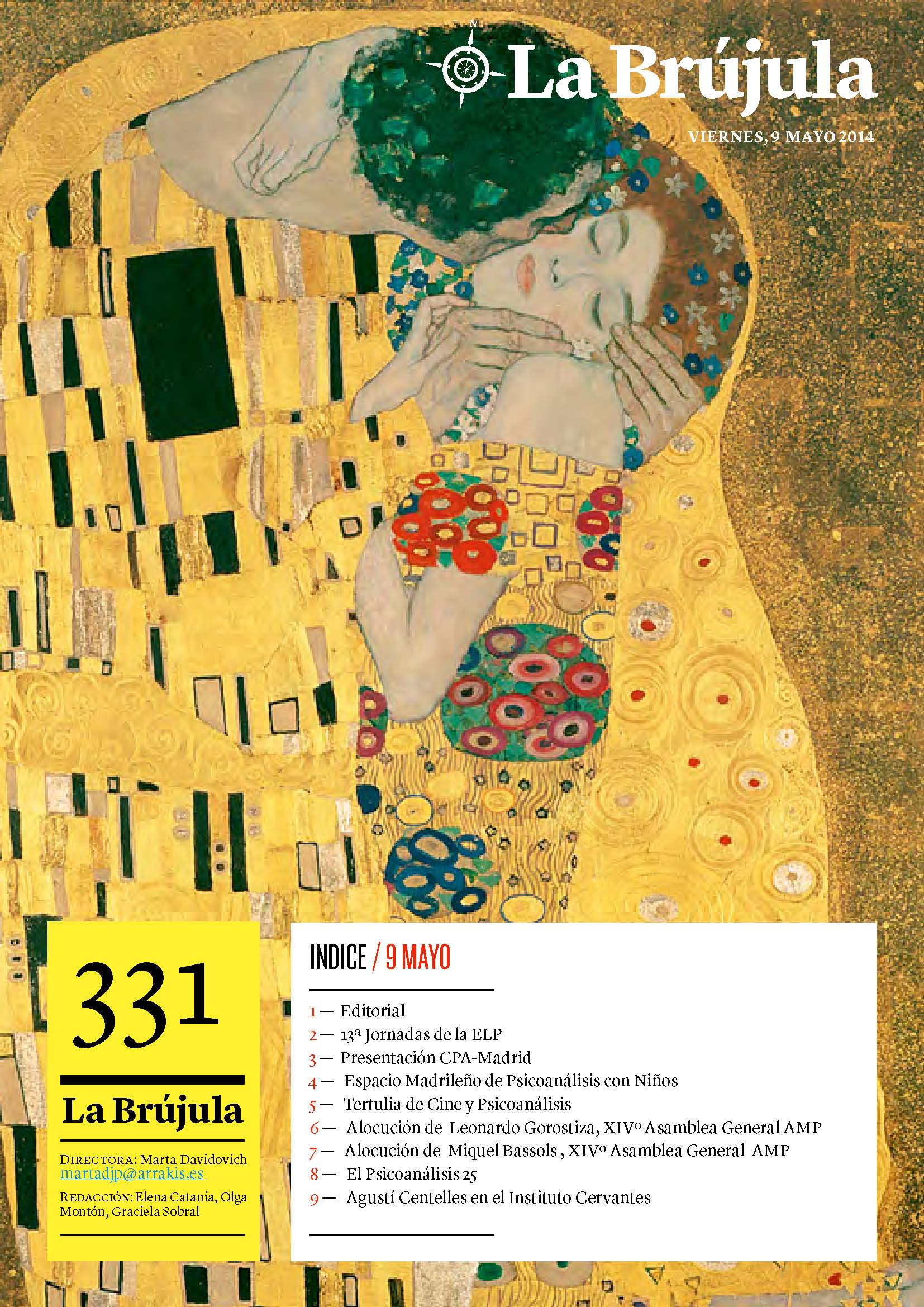 Portada de La Brújula, Revista Digital de la Escuela Lacaniana de Psicoanálisis ELP Comunidad de Madrid