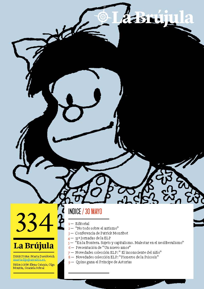 Portada de La Brújula, Revista Digital de la Escuela Lacaniana de Psicoanálisis ELP Comunidad de Madrid