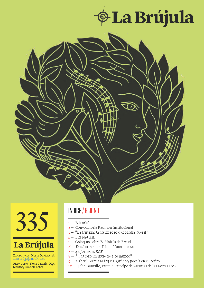 Portada de La Brújula, Revista Digital de la Escuela Lacaniana de Psicoanálisis ELP Comunidad de Madrid