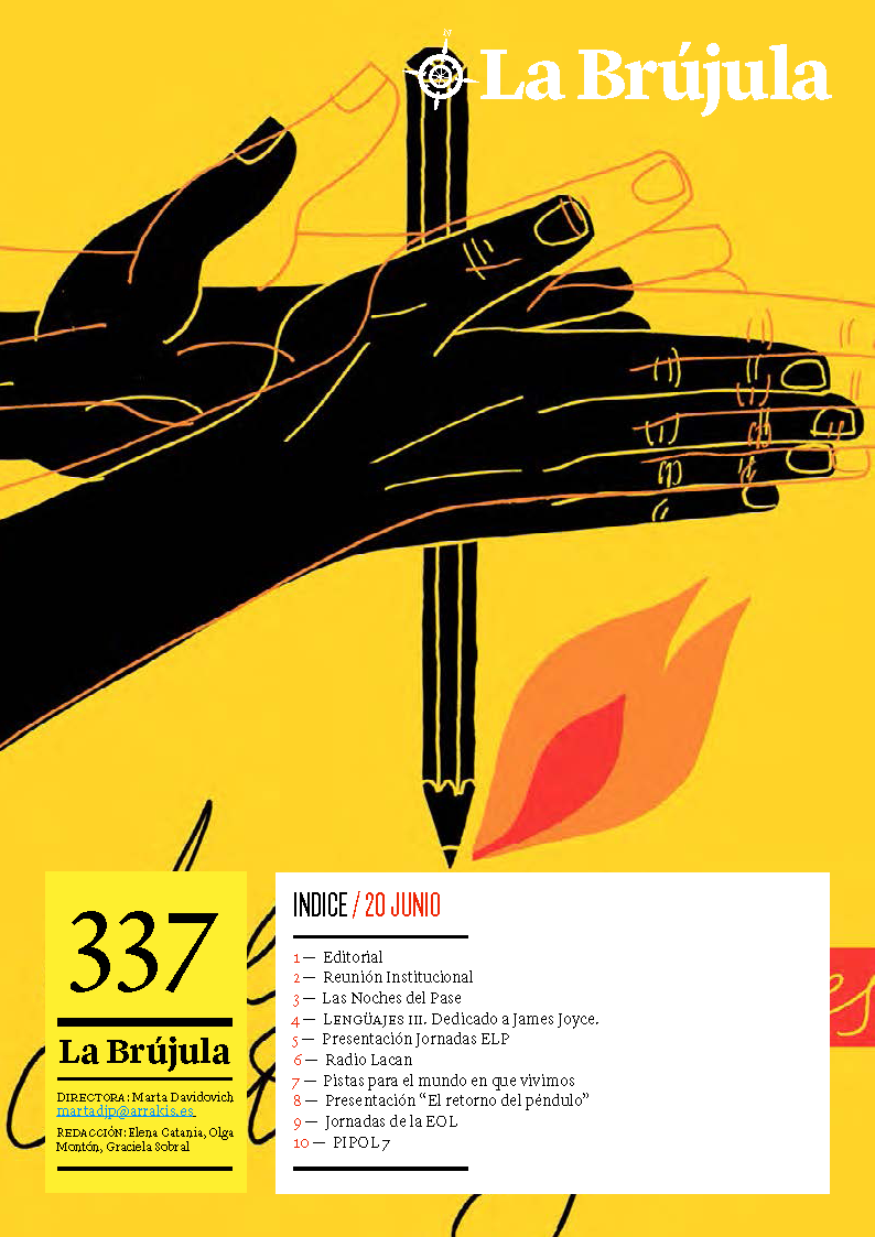 Portada de La Brújula, Revista Digital de la Escuela Lacaniana de Psicoanálisis ELP Comunidad de Madrid