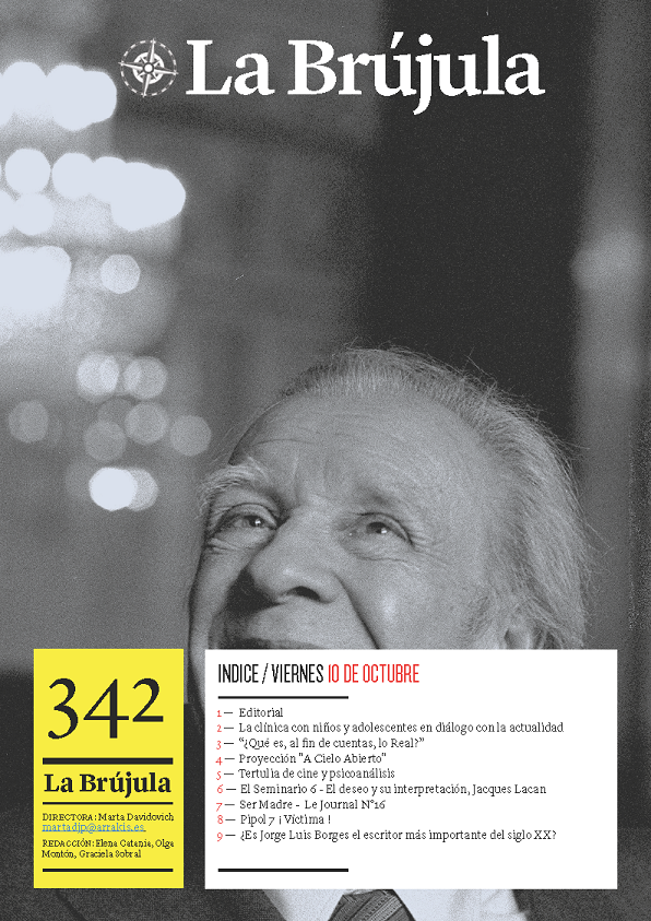 Portada de La Brújula, Revista Digital de la Escuela Lacaniana de Psicoanálisis ELP Comunidad de Madrid