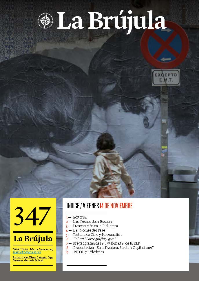 Portada de La Brújula, Revista Digital de la Escuela Lacaniana de Psicoanálisis ELP Comunidad de Madrid