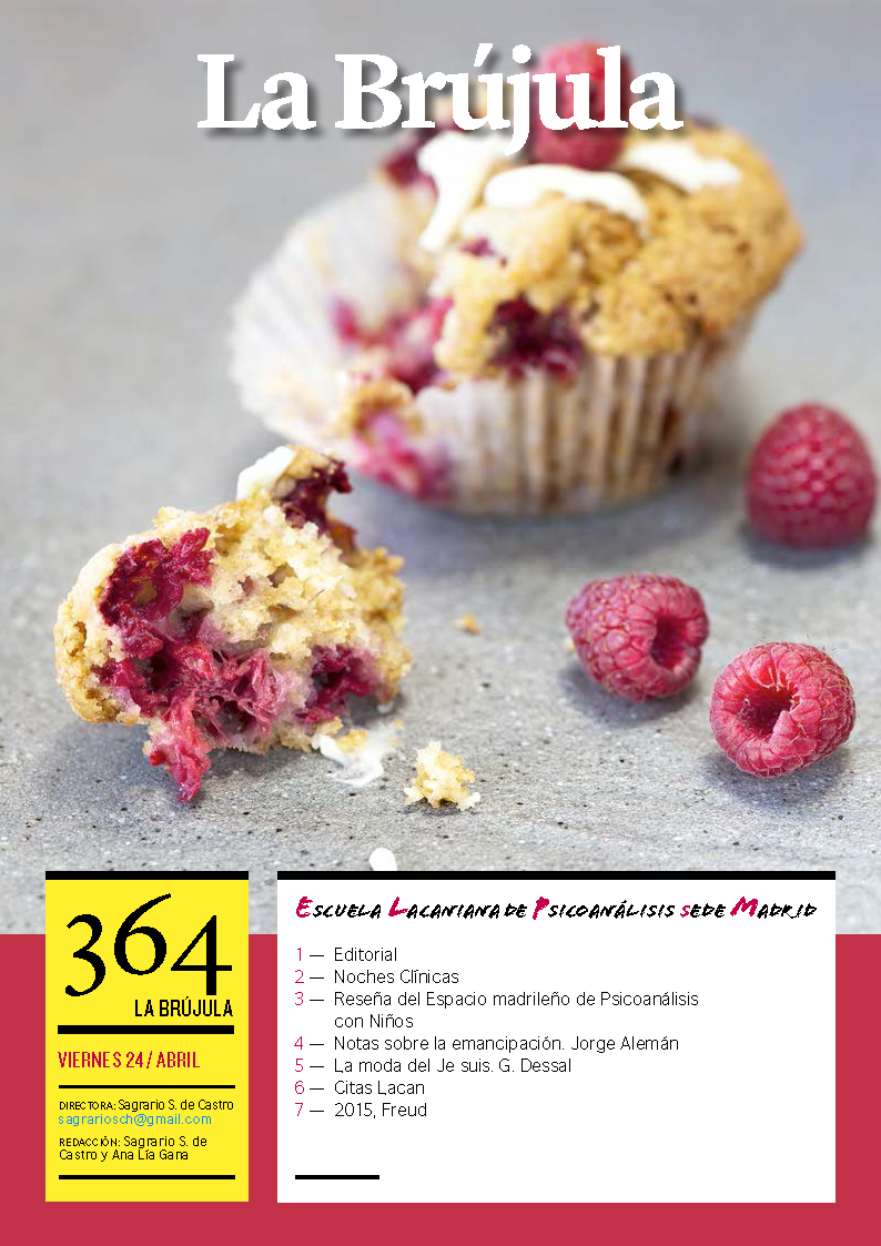 Portada de La Brújula, Revista Digital de la Escuela Lacaniana de Psicoanálisis ELP Comunidad de Madrid