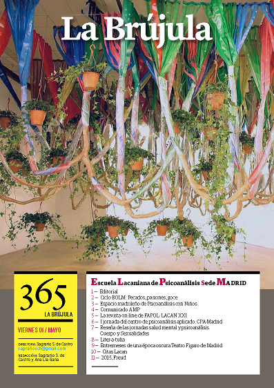 Portada de La Brújula, Revista Digital de la Escuela Lacaniana de Psicoanálisis ELP Comunidad de Madrid