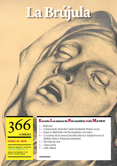 Portada de La Brújula, Revista Digital de la Escuela Lacaniana de Psicoanálisis ELP Comunidad de Madrid