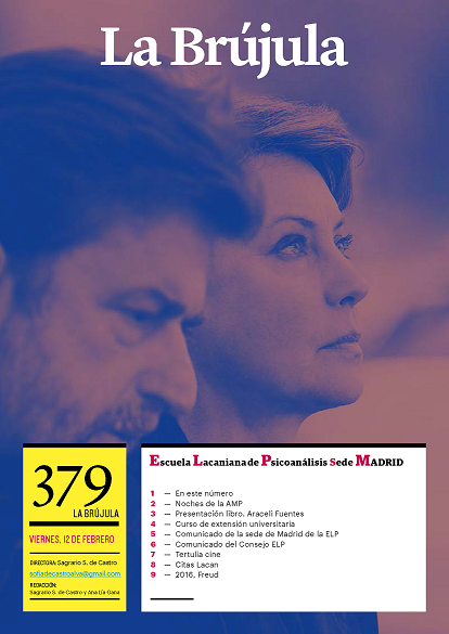 Portada de La Brújula, Revista Digital de la Escuela Lacaniana de Psicoanálisis ELP Comunidad de Madrid