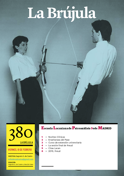 Portada de La Brújula, Revista Digital de la Escuela Lacaniana de Psicoanálisis ELP Comunidad de Madrid