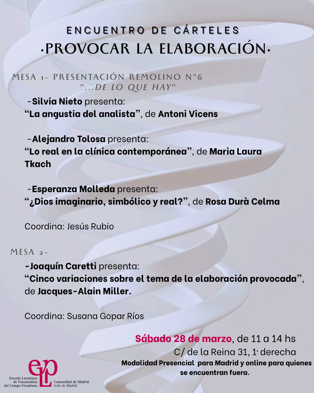 Cartel actividad