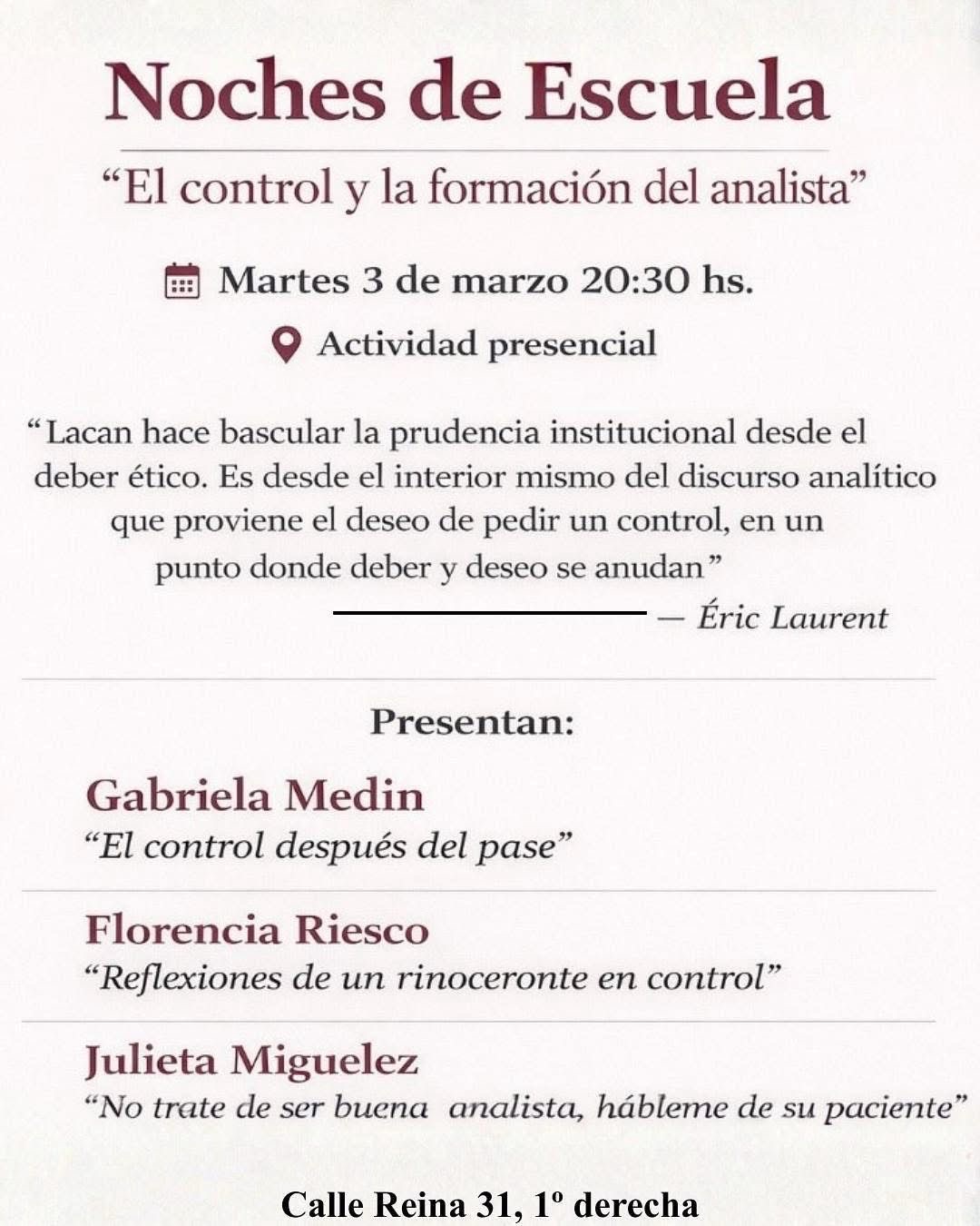 Cartel actividad